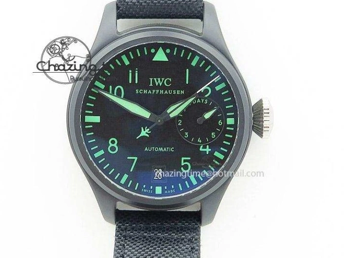 MIROTIME 0202 Supportive Big Pilot IW501008 “Boutique London” SS ZF Best Edition Blue Dial on Blue Leather Strap A 7106
